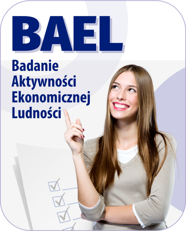 Plakat do badania aktywności ekonomicznej. Plik w formacie PNG