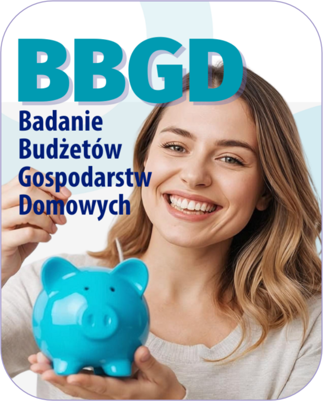 Plakat do badania budżetów domowych. Plik w formacie PNG