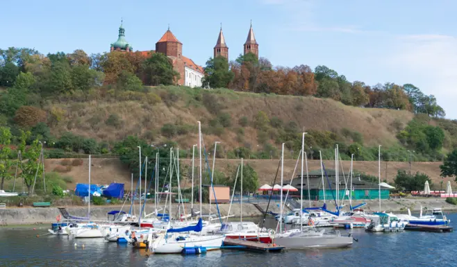 Płock od widoku Wisły