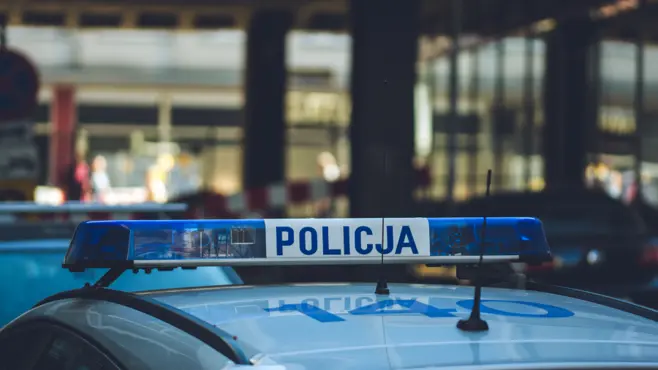 Sygnalizacja świetlna samochodu policyjnego
