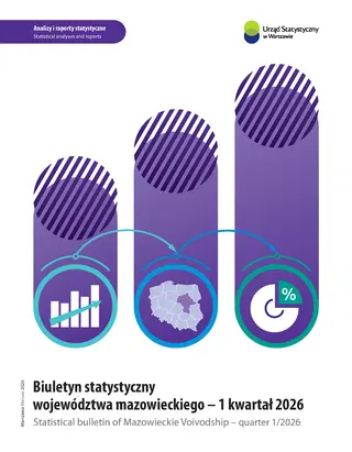 Powiększ obraz: Biuletyn Statystyczny Województwa Mazowieckiego. 1 kwartał 2026 r. - okładka