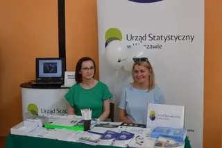 Powiększ obraz: Stoisko Urzędu na forum w Ciechanowie w 2019 roku
